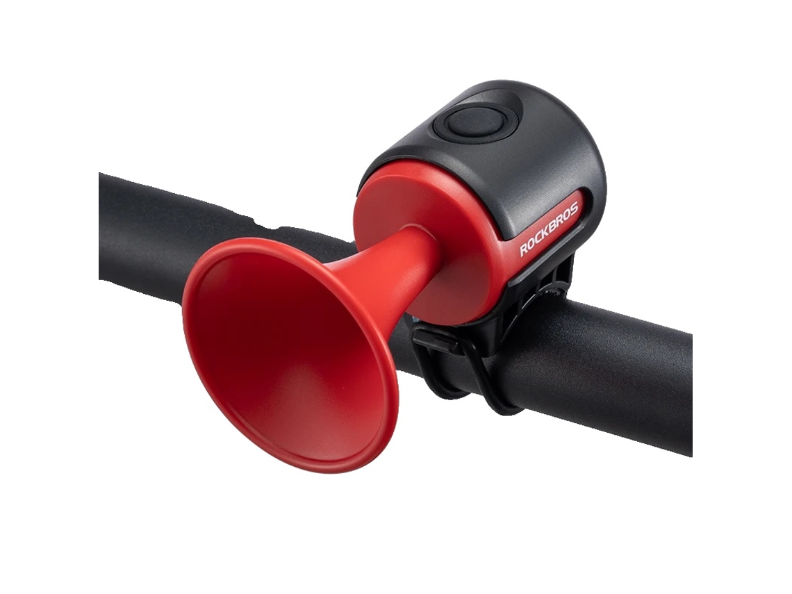 Buzina Eletrônica Para Bicicleta, Alerta Alto, Design À Prova D'água, Vermelho