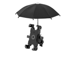 Suporte De Telefone Para Bicicleta, Rotação De 360 ​​graus, Trava Com Uma Chave, Com Viseira Solar, Preto
