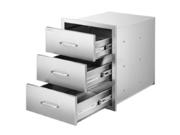 Gavetas De Cozinha 460 X 590 X 590 Mm Em Aço Inoxidável Para Exteriores Vevor