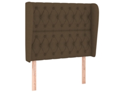 Headboard, Headboards Vidaxl Marrom Tecido (93 X 23 X 118/128 Cm)