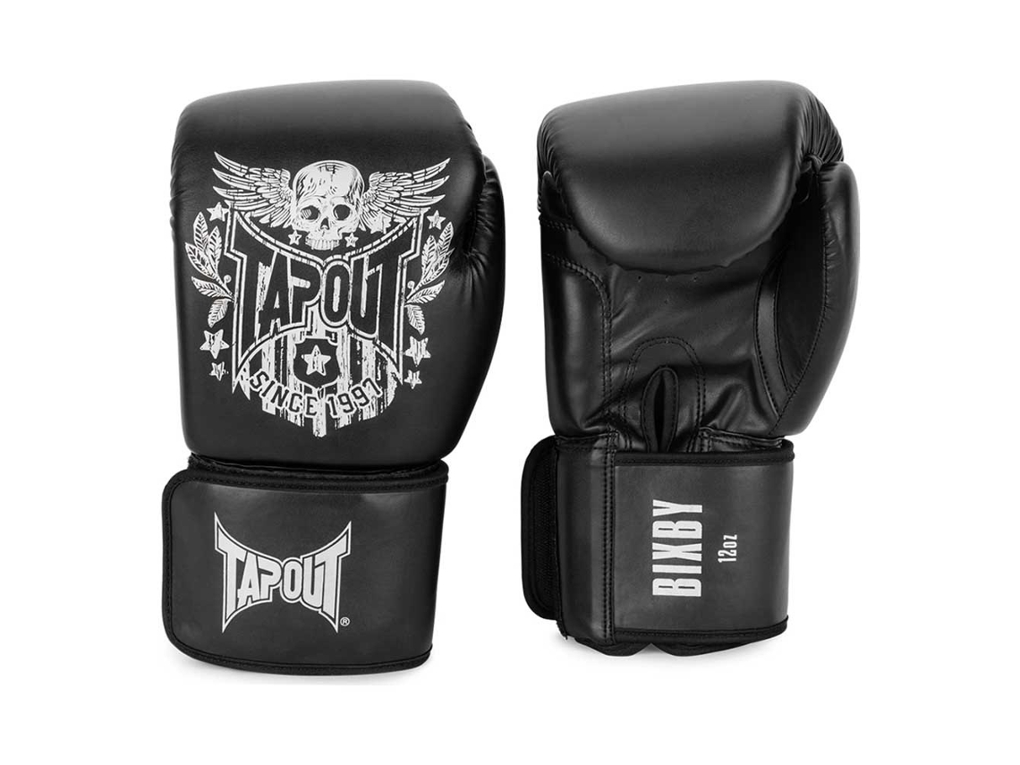 Luvas de Boxe de Couro Artificial Bixby Preto 14 Oztapout