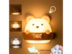 Luz Noturna para Bebês, 3 Modos de Iluminação, Controle Remoto, Recarregável BRILVIBERA