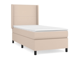 Box Spring Bed, Box Spring Beds Vidaxl Marrom Couro Artificial (90 X 190 Cm)