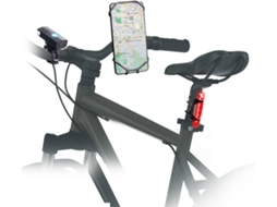 Kit Suporte + Luzes de Bicicleta SBS Preto