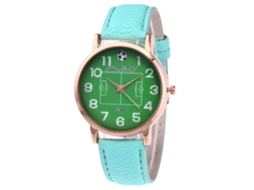 Reloj De Cuero Lichee Unisex Impermeable Quartz Color Menta