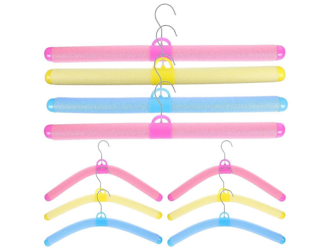 10 Cabides Plásticos Resistentes, Cabides Plásticos para Adultos, Cabides Antiderrapantes BRILVIBERA