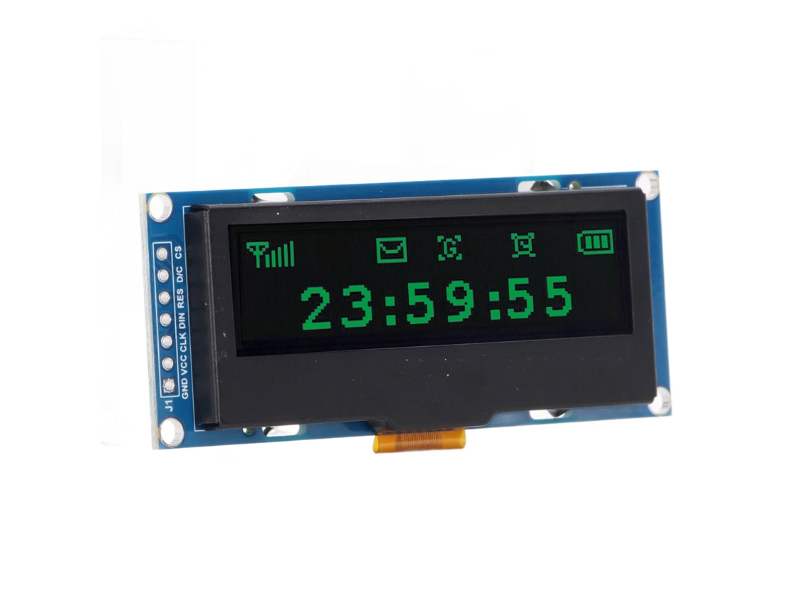 Laxiscreed Módulo Oled De 2,23 Polegadas Com Resolução 128x32 Para Projetos Eletrônicos