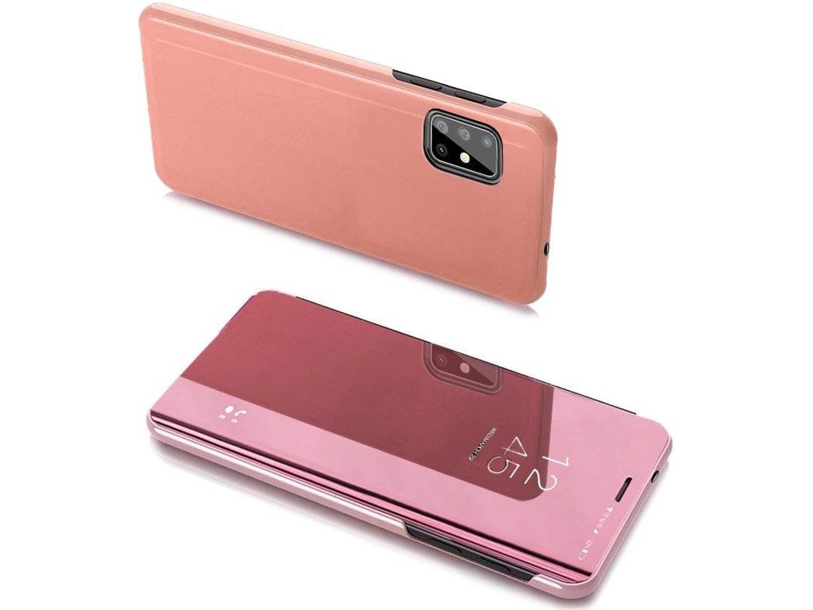 Capa Samsung Galaxy A20s LMOBILE Clear View Rosa
