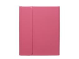 Capa Com Teclado Bluetooth Em Couro Compatível Com Ipad Pro 13" - 2024, Cor Vermelho