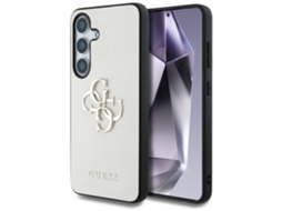Capa Guess Para Samsung Galaxy S25 Tpu Granulado Com Logotipo 4g Big Classic