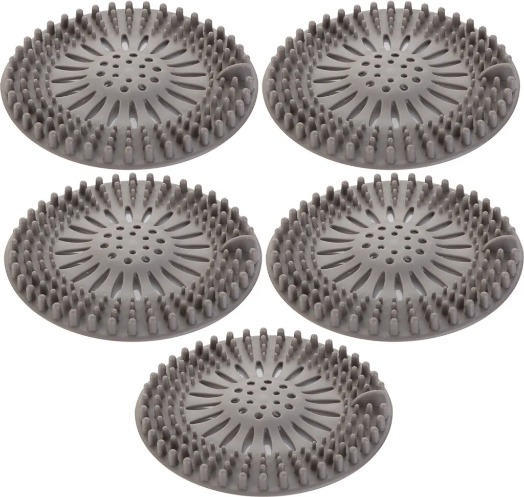 Tampa De Silicone Para Chuveiro, Banheiro, Banheira E Cozinha, Cinza