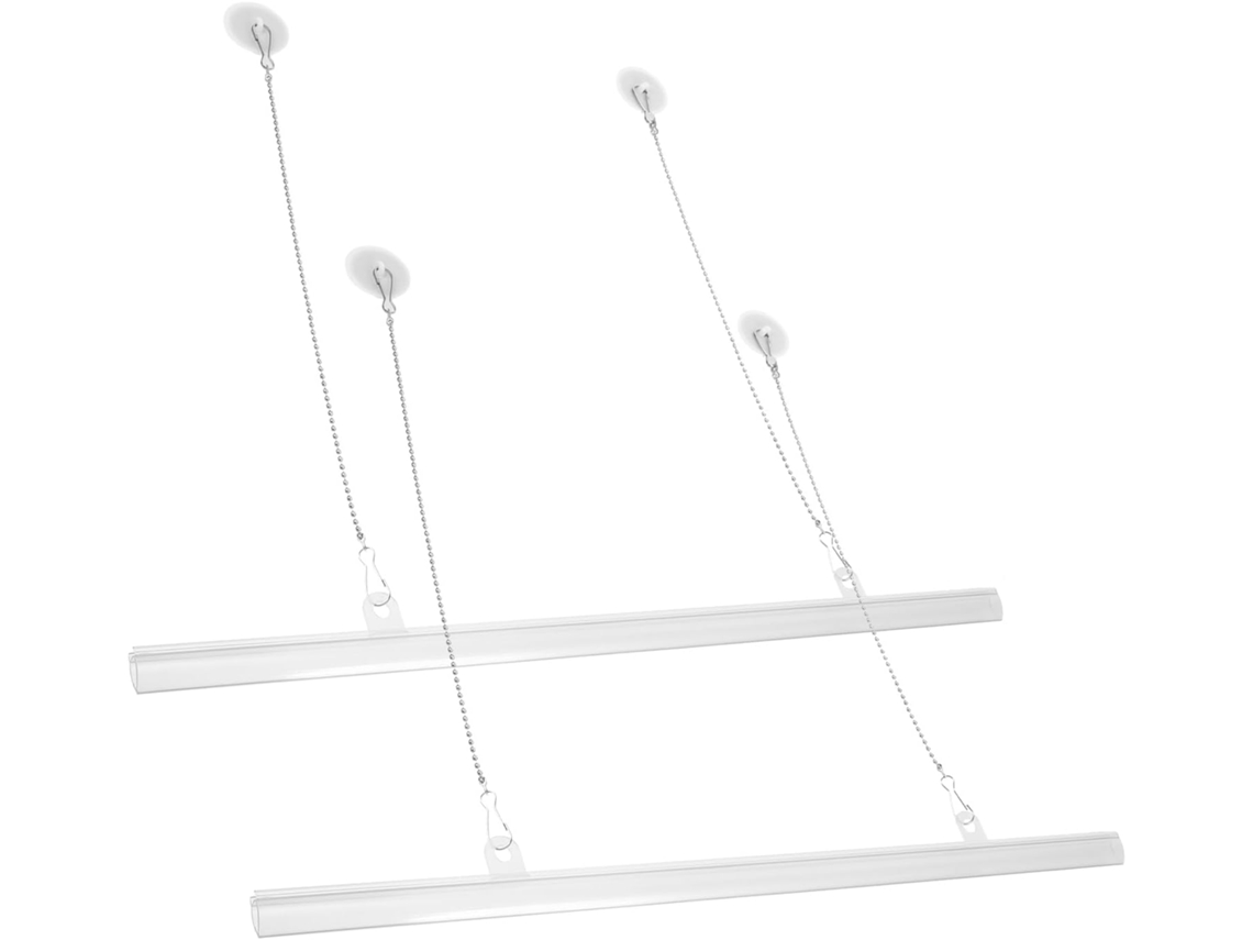 Conjunto De 2 Ganchos De Pvc E Ferro Para Pendurar Pôsteres E Quadros.
