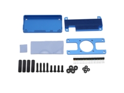 Carcaça de Alumínio CNC para Raspberry Pi Zero 2W com Resfriamento Passivo Azul
