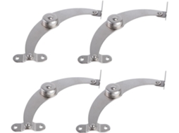 Conjunto De 4 Hastes Suporte Ajustáveis Em Aço Inoxidável,