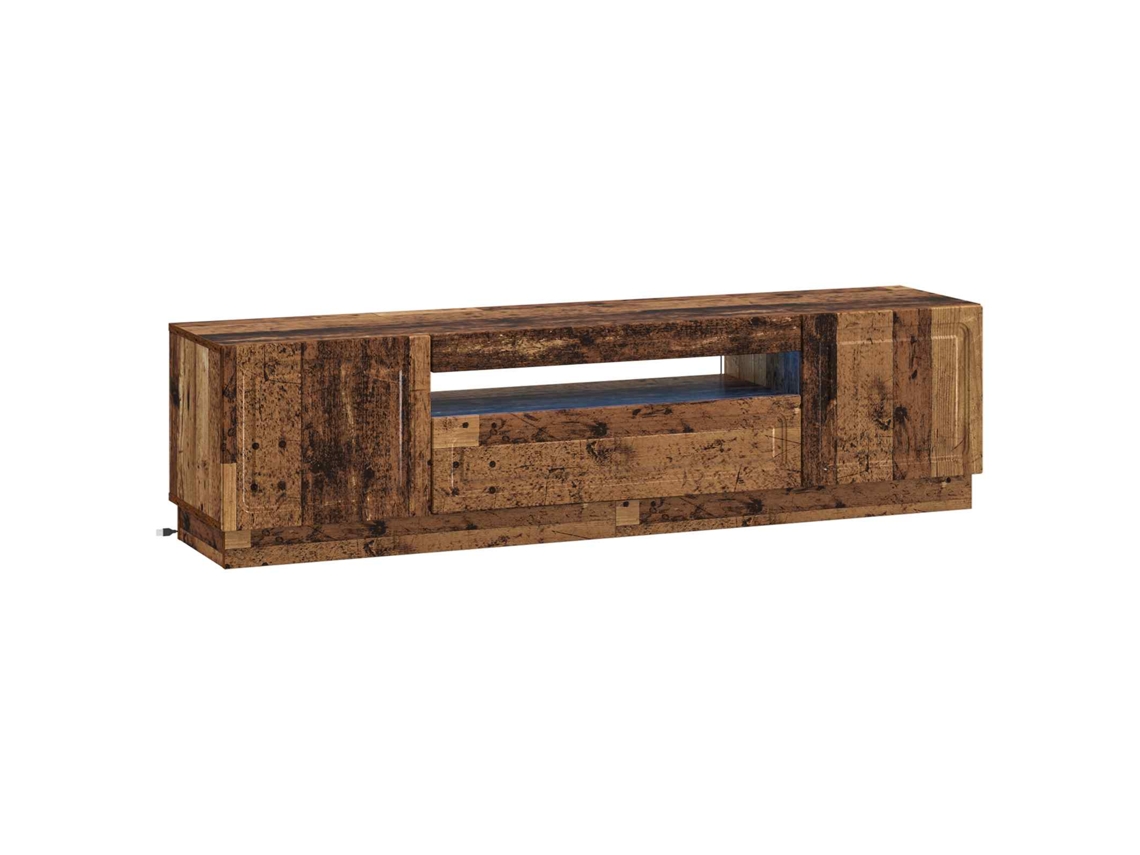 Vidaxl Gabinete De Tv Led Madeira Antiga Derivados De Madeira