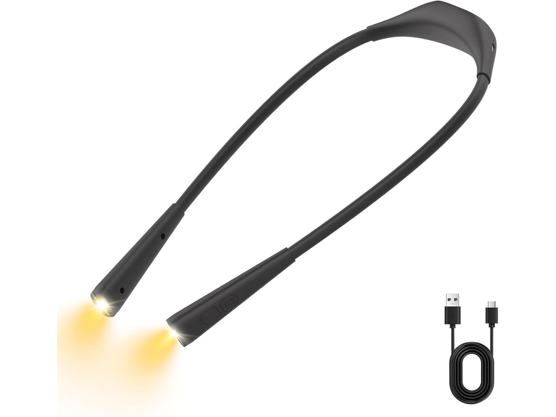 Luz De Leitura Recarregável Para Tricô E Crochê 4 Cores 5 Níveis Brilho Ideal, Braços Flexíveis, Tricô E Crochê