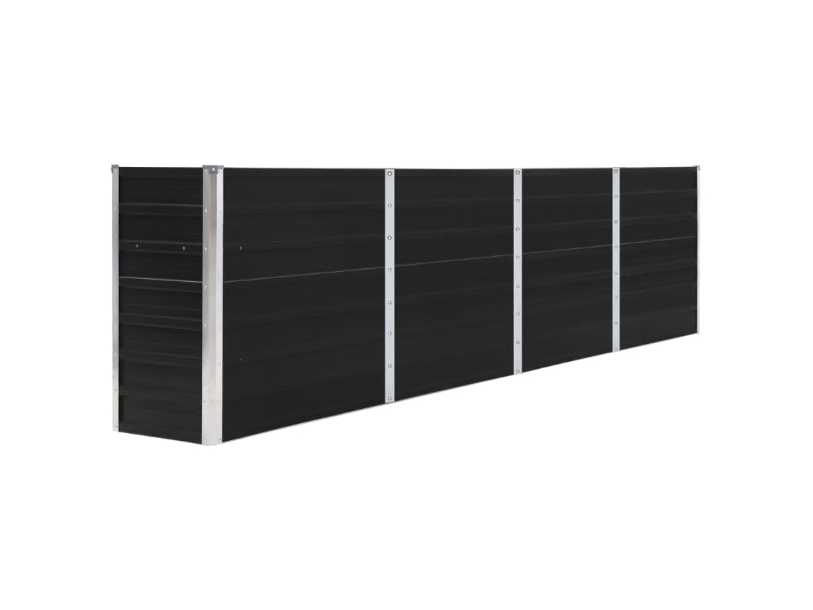 Vaso VIDAXL Antracite Metal (320x40x77 cm)