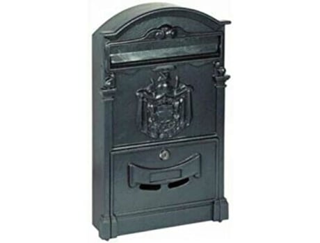 Levantador 1 caixa de correio em ferro fundido, cinza, cm. 41x26x9