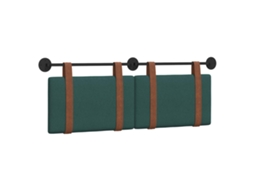 Conjunto 1 Cabeceira Suspensa Vidaxl Verde Couro Sintético (130 X 55 X 5 Cm)