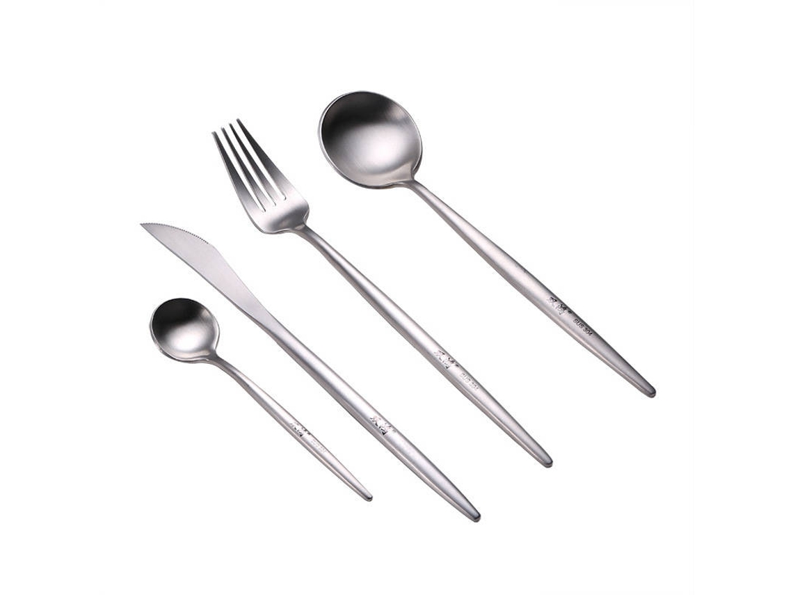 Talheres MEIPAI Conjunto 4 Peças Aço Inoxidável (Prateado)