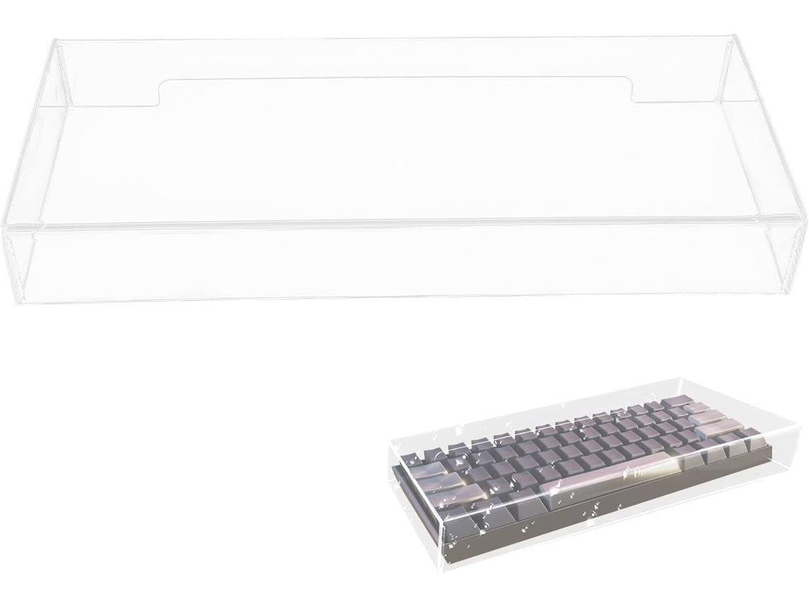 Protetor De Teclado Transparente Em Acrílico, Impermeável E Durável.