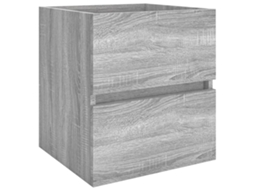Sink Cabinet, Sink Cabinets Vidaxl Cinzeto Madeira Processada (41 X 38.5 X 45 Cm)