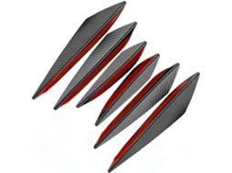 Para-choque De Carro Com 6 Aletas Divisoras Em Pvc Resistente