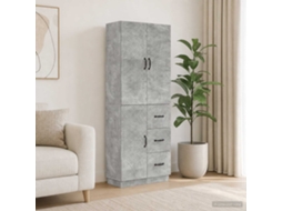 Vidaxl Conjunto De Gabinete 2 Pcs Cinzento Cimento