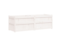 Garden Planter, Garden Planters Vidaxl Branco Madeira De Pinho (n/a)