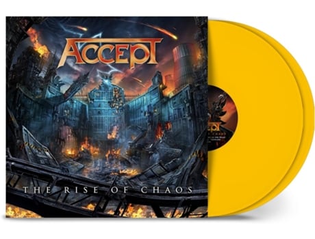 Aceite The Rise Of Chaos Vinil Amarelo Capa Dupla 45rpm Edição Limitada Nuclear Blast Records