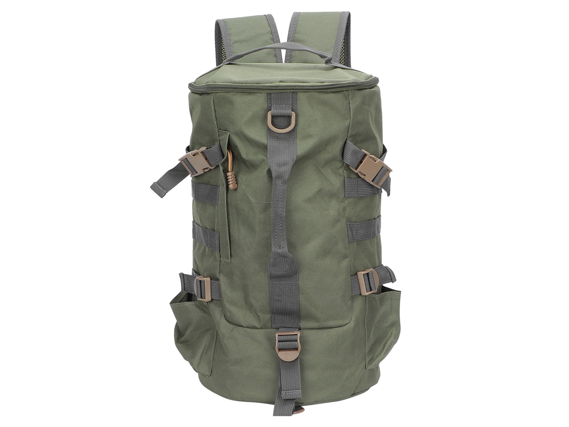 Mali mochila de Pesca Plegable Cilíndrica com Grande Capacidade Material Impermeável Oxford Verde Militar