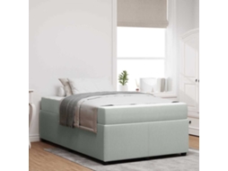 Vidaxl Estrutura Da Cama Cinzento-claro 120 X 200 Cm Tecido
