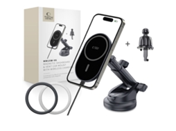 Carregador De Carro Sem Fio TECH PROTECT De 15 W Para Celulares