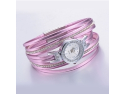 Relógio de Pulso Feminino de Liga com Rhinestones Estilo Retro Quartzo (roxo)
