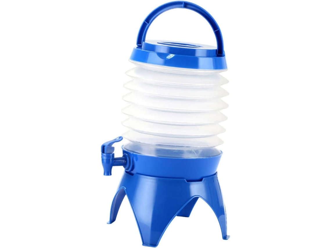 Dispensador Portátil De Bebidas Com Torneira, 3,5 L, Azul | Dobrável