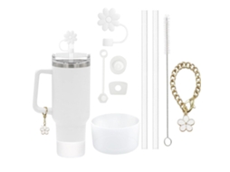 Conjunto de Acessórios para Caneca com 9 Peças MDUG (branco)