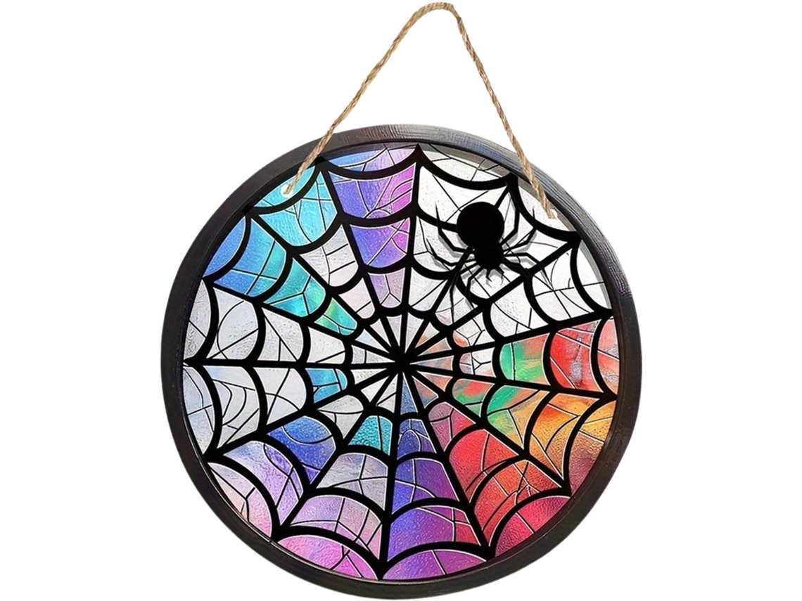 Enfeite De Árvore De Halloween: Pingente Decorativo Assustador Em Forma De Teia De Aranha |