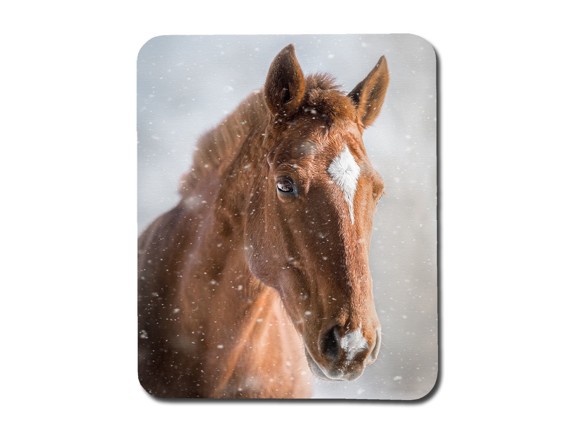 Mousepad Com Estampa De Cavalo Marrom
