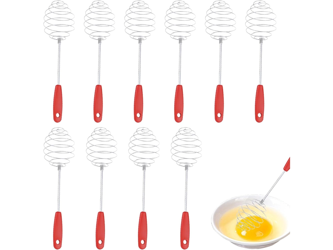Conjunto De 10 Batedores De Aço Inoxidável Com Mola Utensílios De Cozinha Em Aço Inoxidável Para P Gokoco