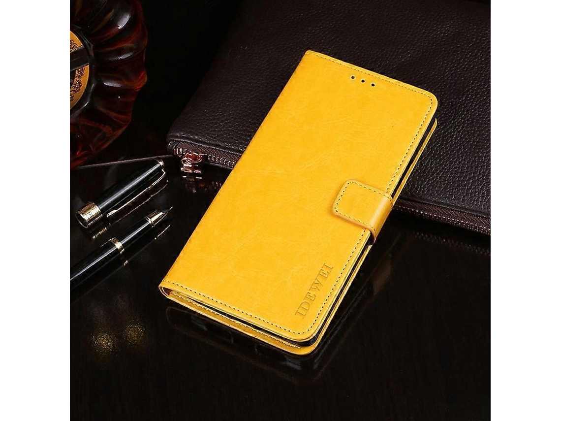 Capa De Couro Com Textura Crazy Horse Da Idewei Para Huawei Honor 30i, Com Aba Horizontal, Suporte, Compartimentos Para Cartões E Carteira.