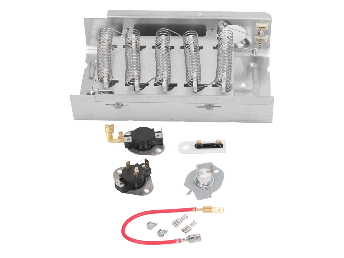 Kit De Elemento Calefactor Para Secadora Com Termostato E Fusível Térmico De Reposição