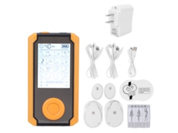 Massageador Tens Com 16 Modos, Canal Duplo, Dispositivo Digital Para Alívio Da Dor Muscular, 110-240v, Plugue Americano.
