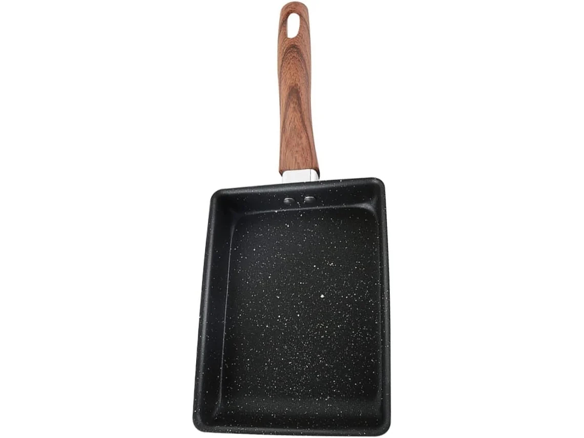 Quadrada Antiaderente, Compatível Com Indução, Com Tampa, Pequena Frigideira Antiaderente Para Camping, Ideal Para Ovos Gokoco
