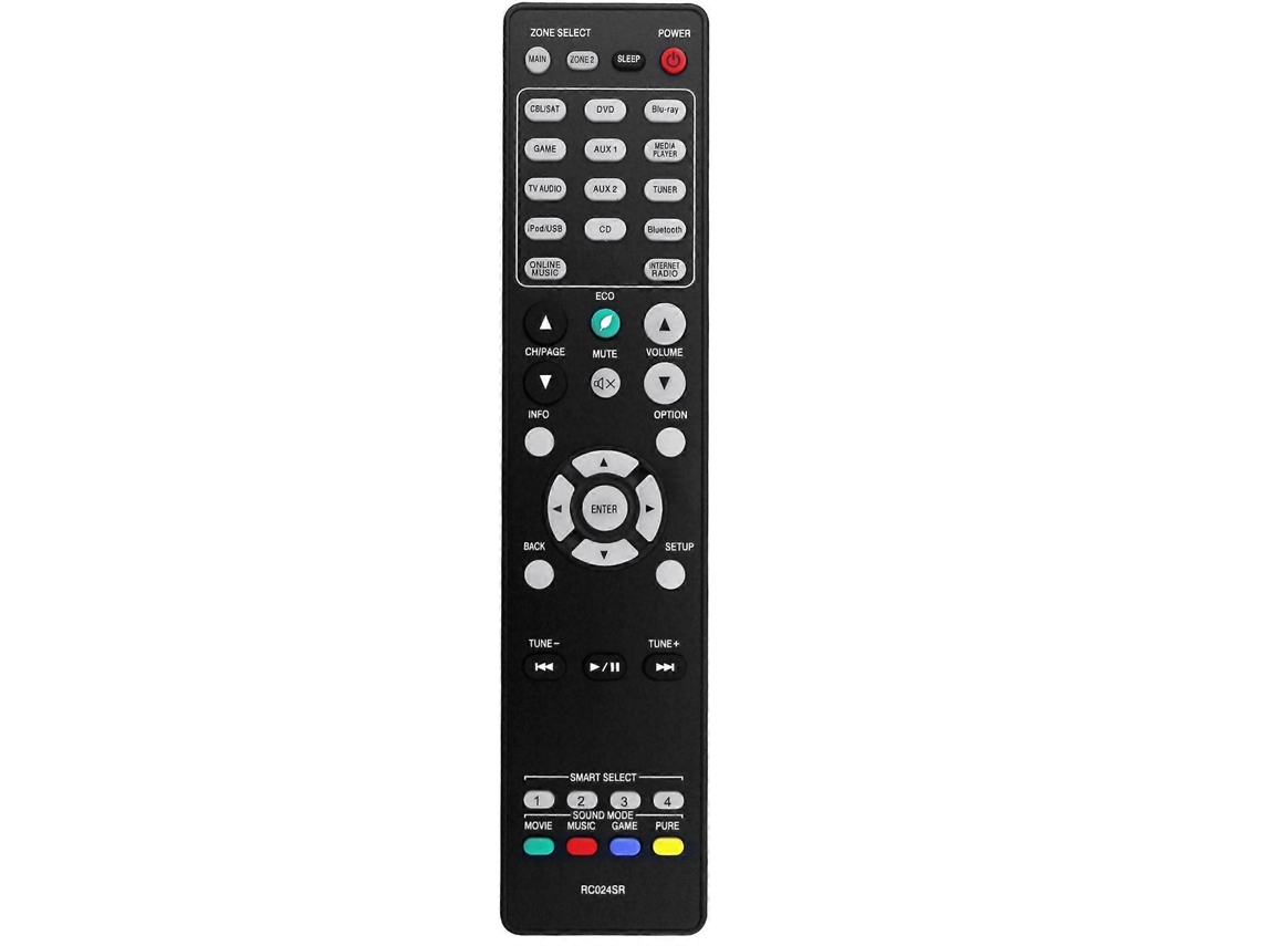 Controle Remoto De Substituição Rc024sr Para Receptor Av Surround Marantz, Subwoofer Rc025sr, Rc017sr, Nr1605, Nr1606, Sr5010, Sr5011, Nr1607 E Sr5009