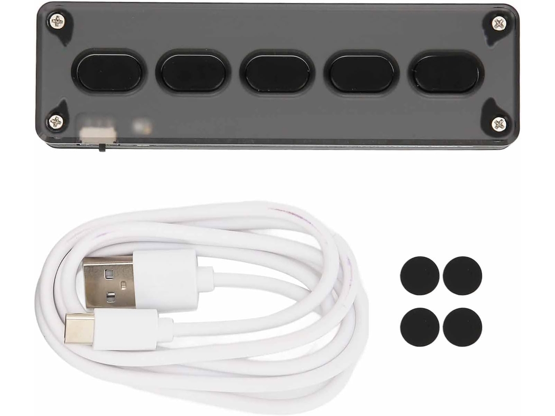 Teclado para Jogos Programável com Teclas Reprogramáveis e Conexão. SFUSHOS