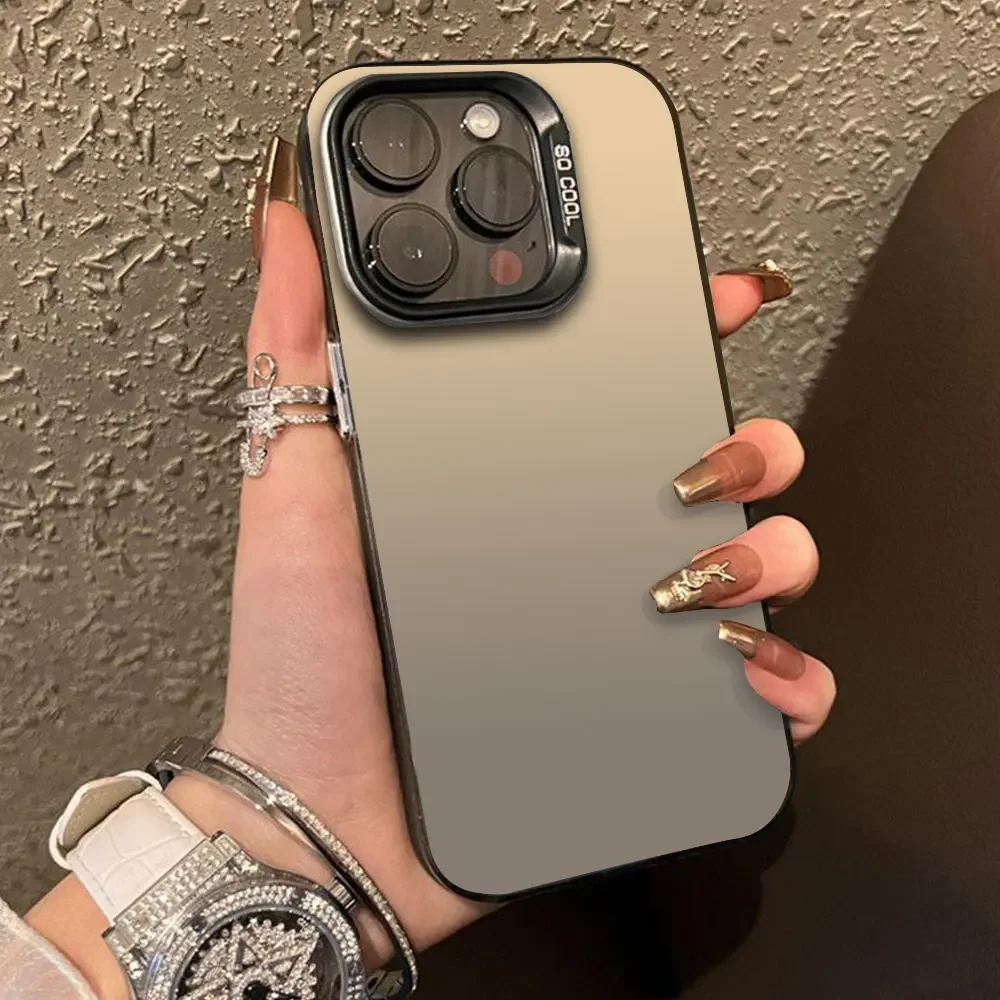 (preto, Iphone 13 Pro) Capa De Celular Luxuosa Em Cor Sólida Para Iphone, Capa Protetora À Prova De Choque.