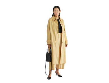 Calças De Mulher Liviana Conti Drappeggio Algodão Amarelo (44)