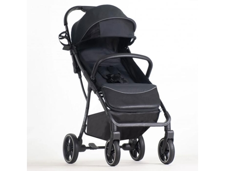 Carrinho de Bengala Reclinável BEBE2LUXE Okto Ultra Compact Preto Do Nascimento Aos 4 Anos