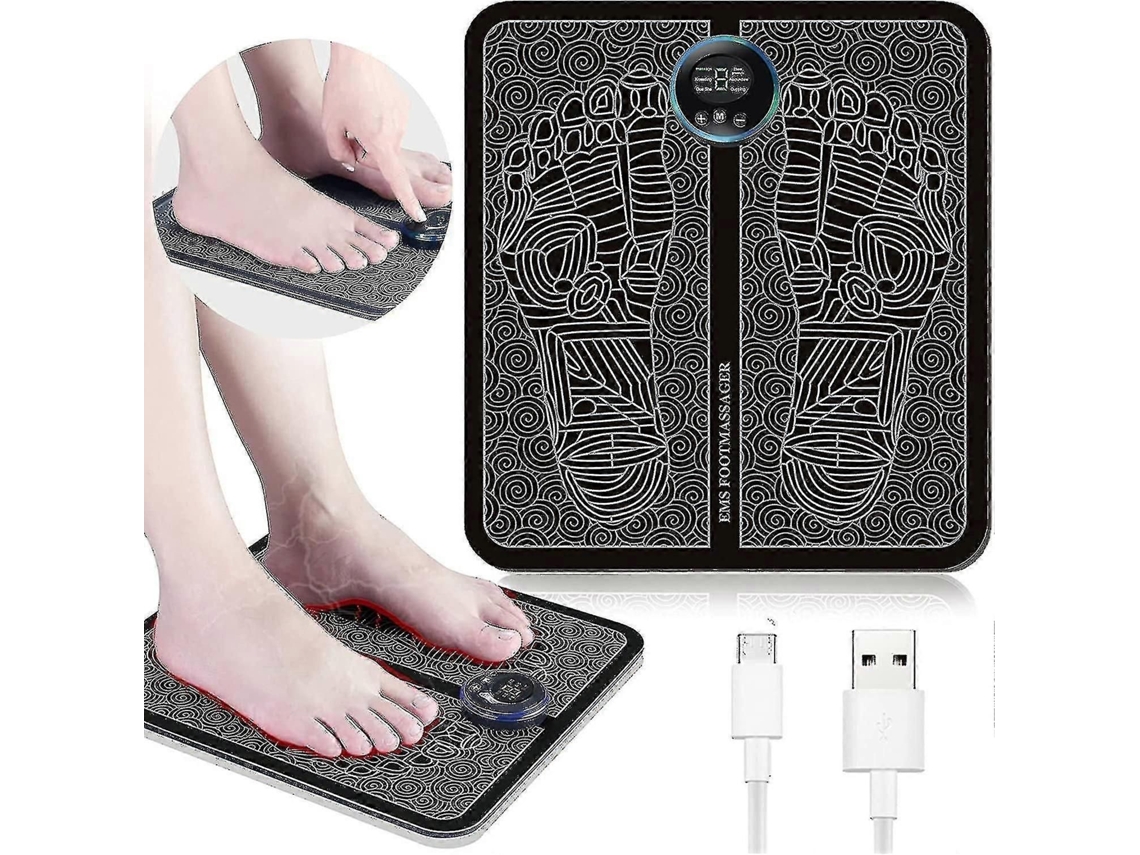 Massageador Elétrico Para Os Pés, Dispositivo Pés Com 6 Modos, De Recar Regável Via Usb Alívio D