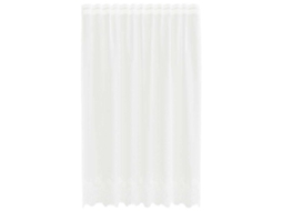 Conjunto 1 Cortina De Renda Vidaxl Branco Poliéster (245x150cm)